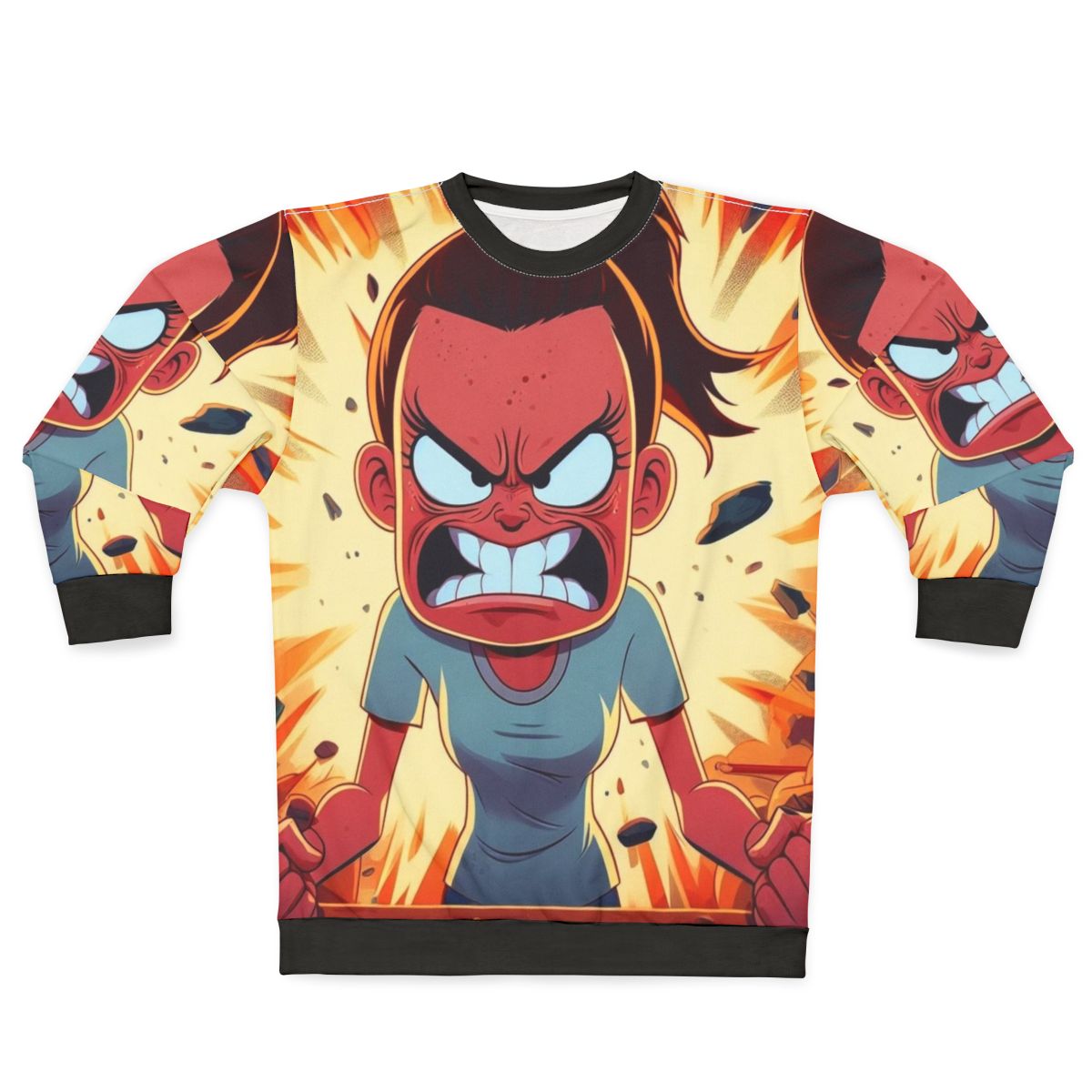 Jessi from Big Mouth Netflix angry cartoon sweatshirt