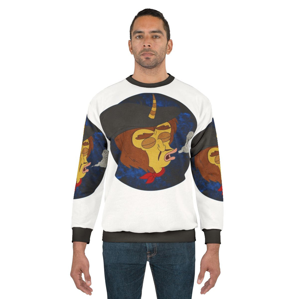 Big Mouth Maury Netflix Sweatshirt in Blue