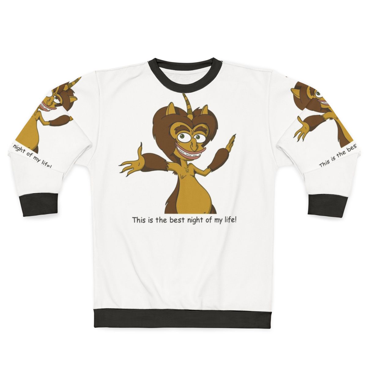 Big Mouth Maury Netflix Series Oversized Graphic Sweatshirt