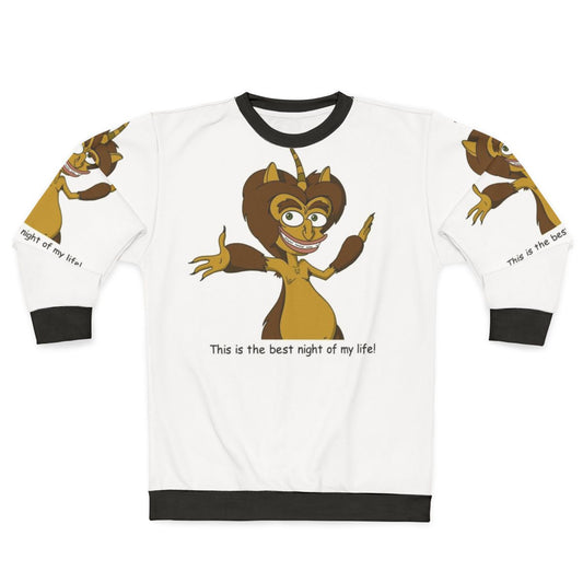 Big Mouth Maury Netflix Series Oversized Graphic Sweatshirt