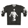 Laurie Anderson inspired "Big Science" sweatshirt in black and white duotone