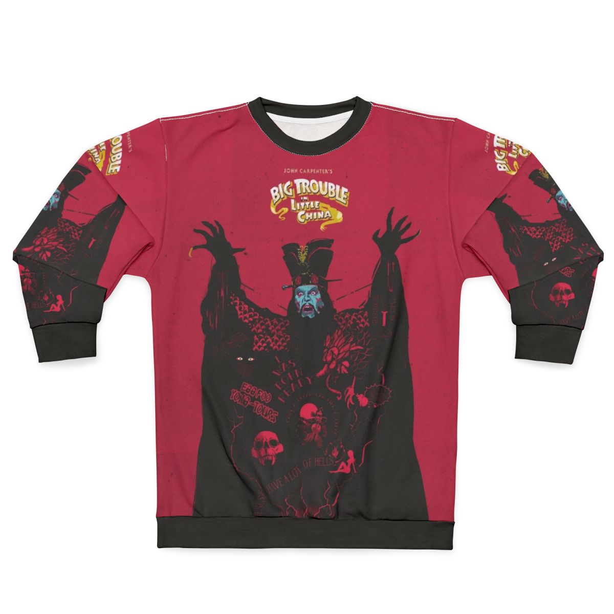 Big Trouble in Little China 80s Movie Sweatshirt with Kurt Russell