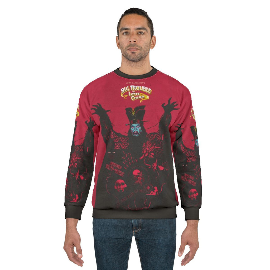 Big Trouble in Little China 80s Movie Sweatshirt with Kurt Russell