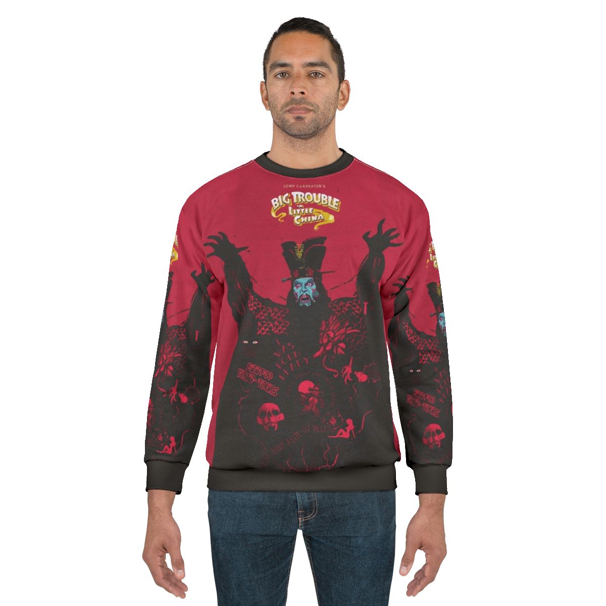 Big Trouble in Little China 80s Movie Sweatshirt with Kurt Russell