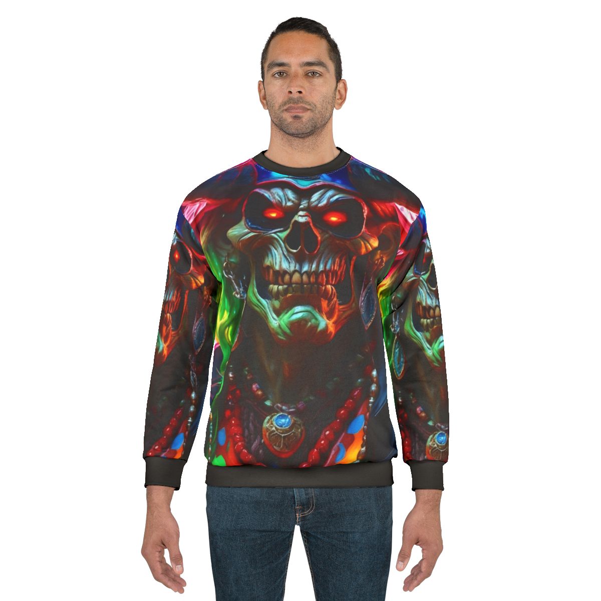 Biker Pirate Skull Sweatshirt