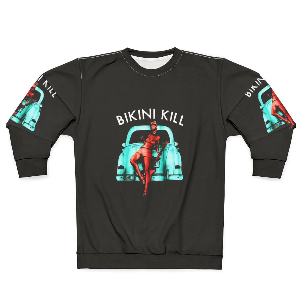 Vintage punk rock sweatshirt featuring the Bikini Kill band logo