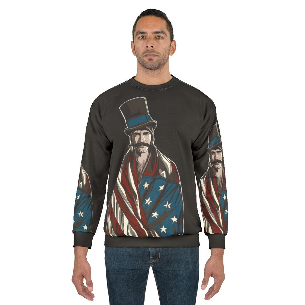 Atheism Is Unstoppable Sweatshirt with Kangaroo Design
