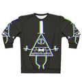Bill Cipher Anaglyph Sweatshirt with 3D Optical Illusion Effect