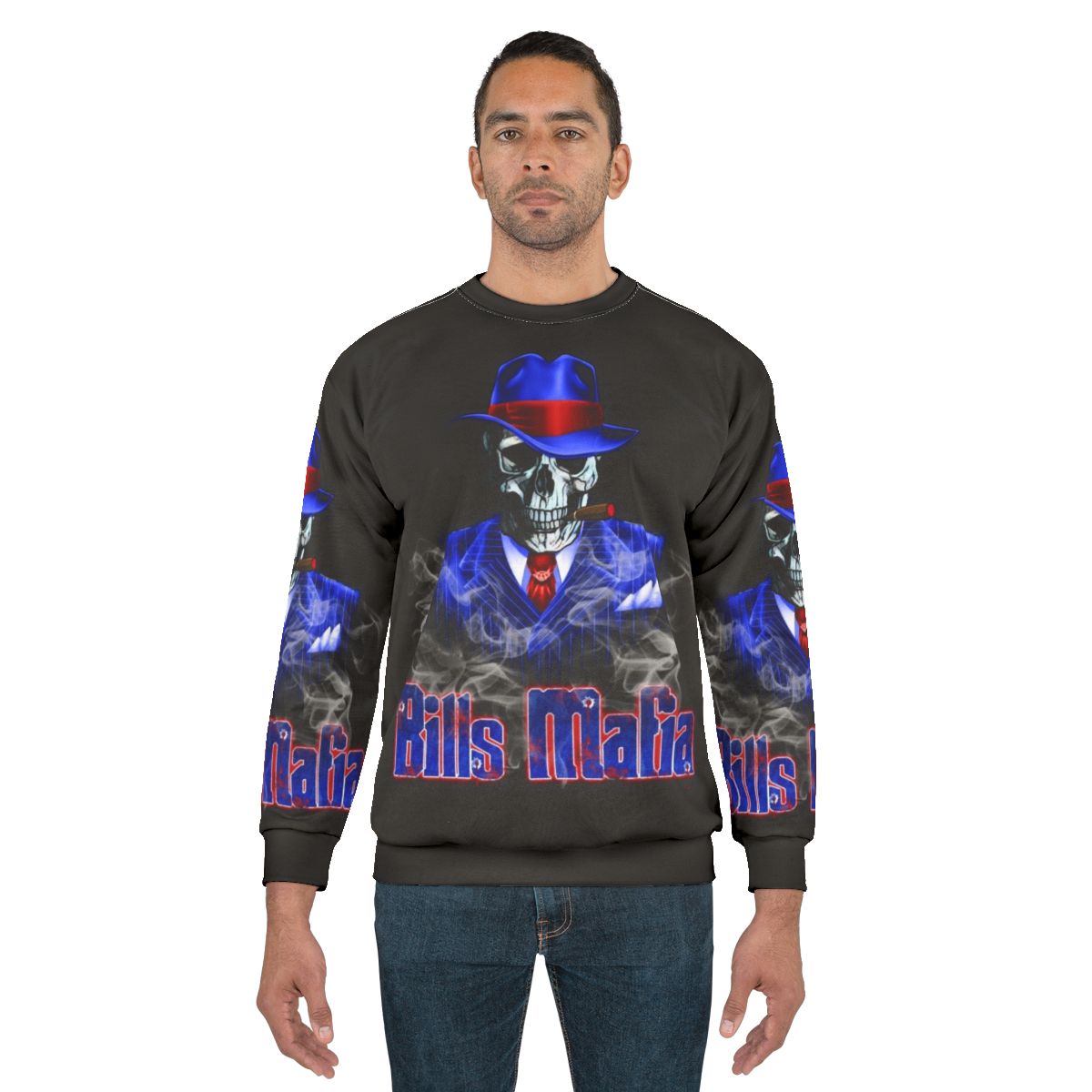 Buffalo Bills "Bills Mafia" Skeleton Sweatshirt