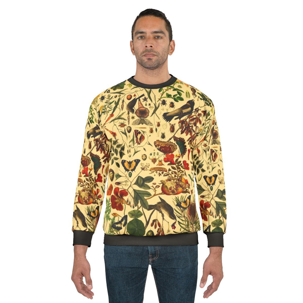 Cozy biology 101 warm sweatshirt with Christmas nature pattern