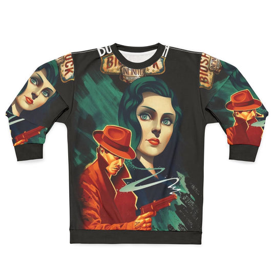 Bioshock Burial at Sea Sweatshirt featuring the iconic city of Rapture