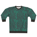 Bioshock Rapture gaming sweatshirt with continuous blue pattern