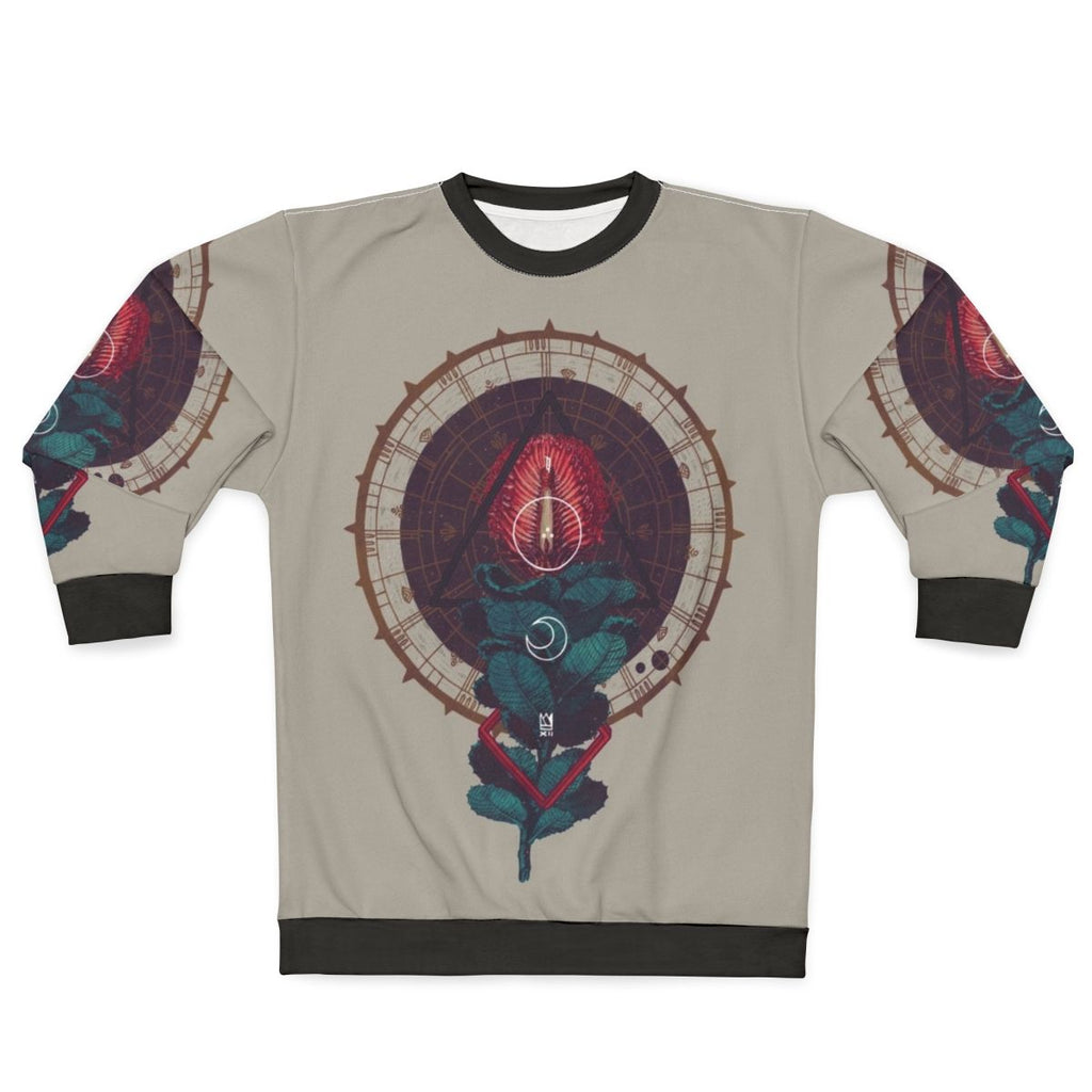 Mystical Birth Sweatshirt with Occult Sacred Geometry Design