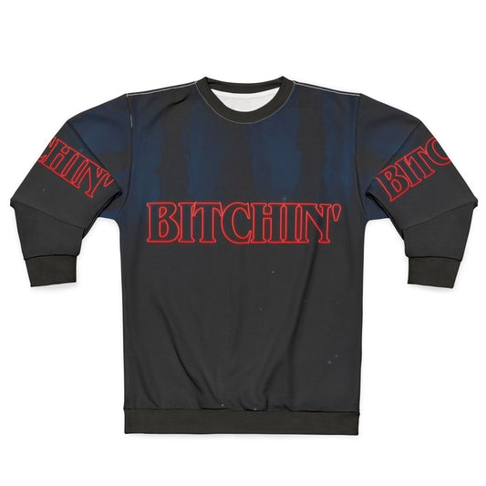 Bitchin Stranger Things Sweatshirt with Eleven and Demogorgon Graphics