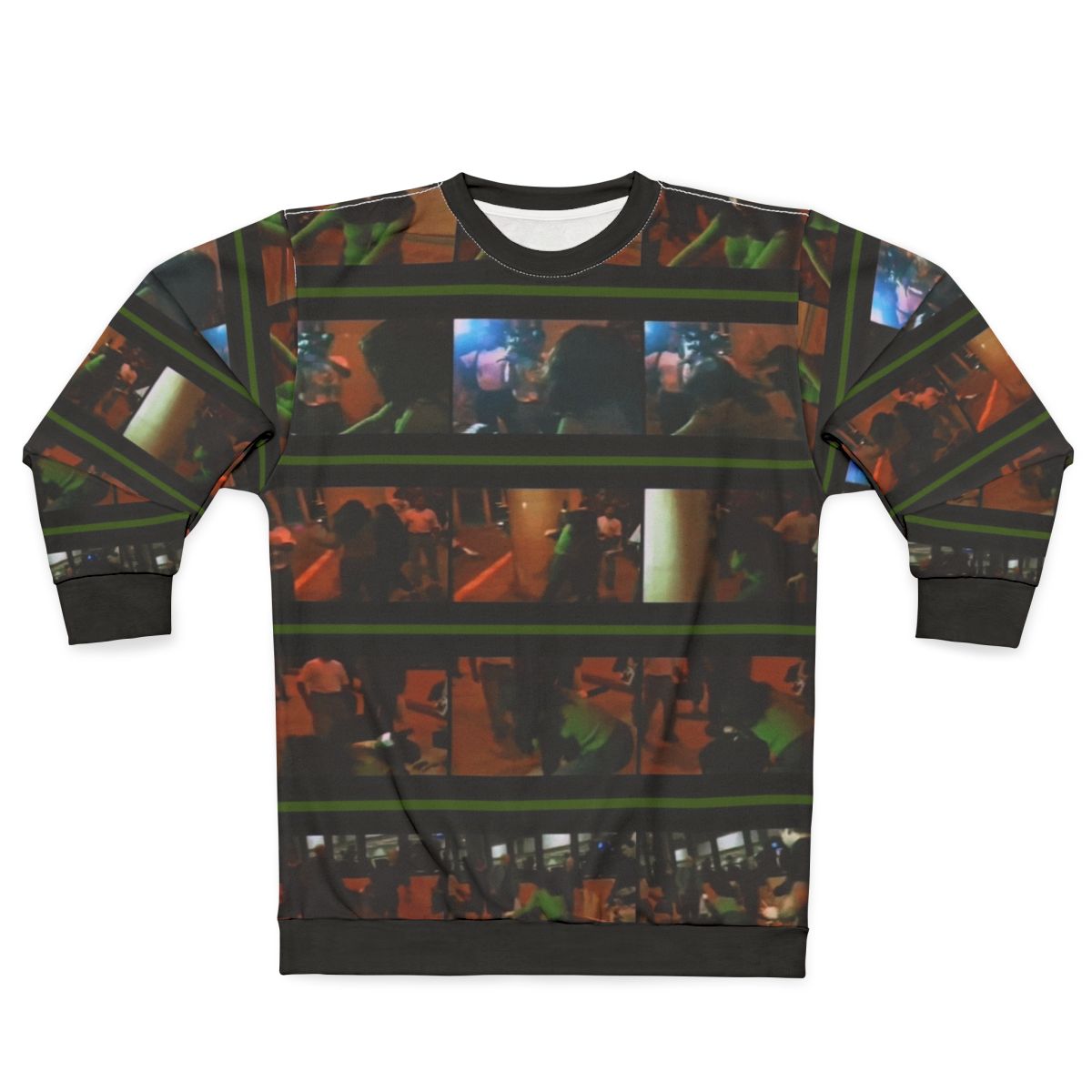 Bjork vs. Reporter Punching Paparazzi Green Sweatshirt