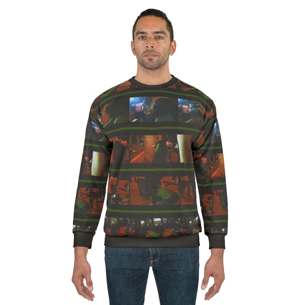 Bjork vs. Reporter Punching Paparazzi Green Sweatshirt
