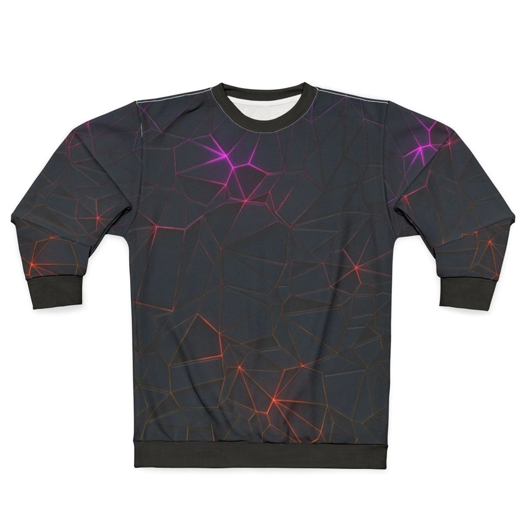 Geometric abstract polygon design sweatshirt