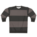 Black and Grey Striped Minimalist Fashion Sweatshirt