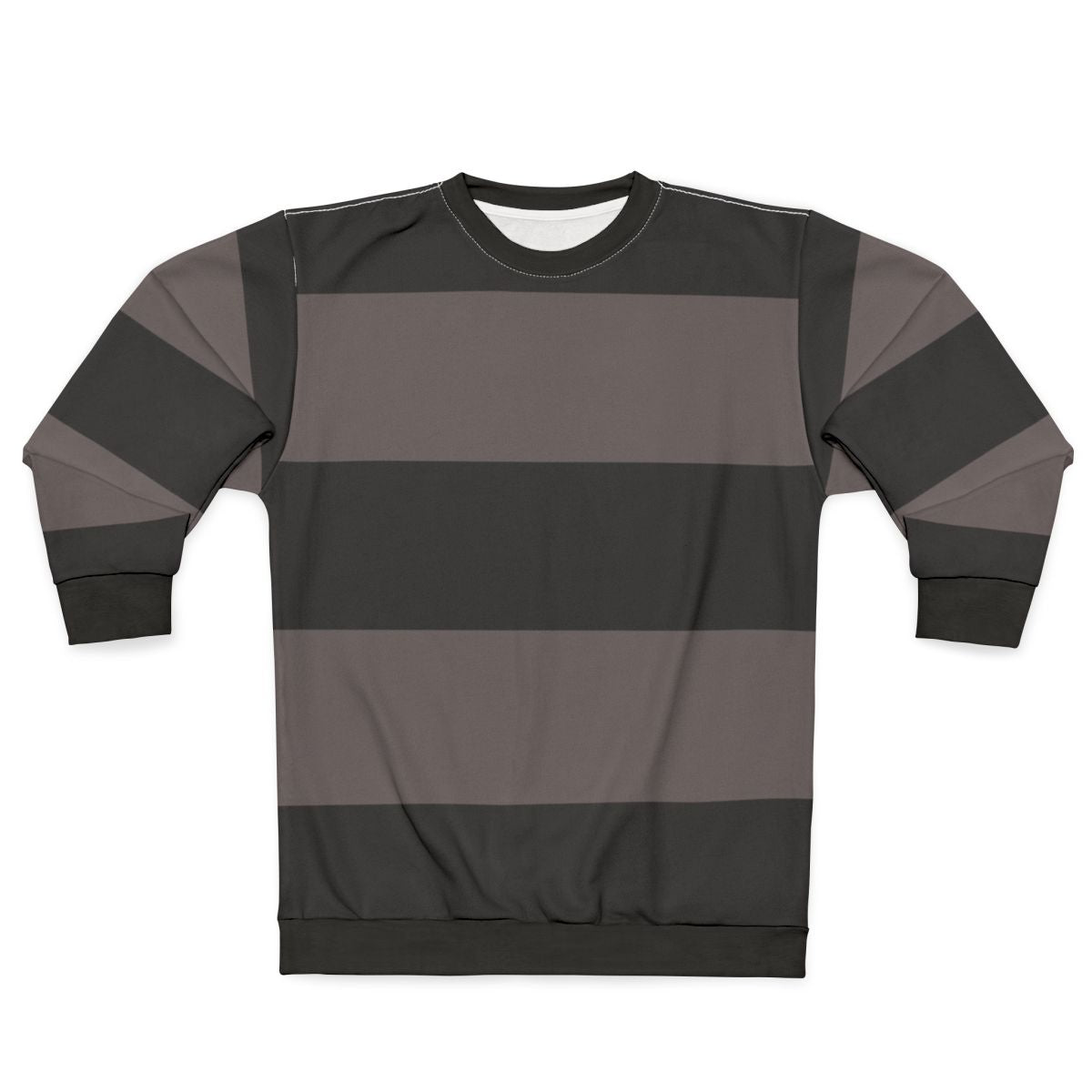 Black and Grey Striped Minimalist Fashion Sweatshirt