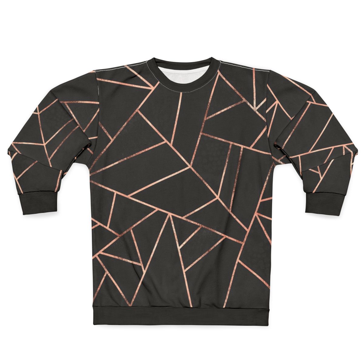 Minimalist Black and Rose Gold Sweatshirt