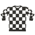 Black and white checkered sweatshirt