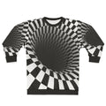Optical Illusion Black and White Sweatshirt
