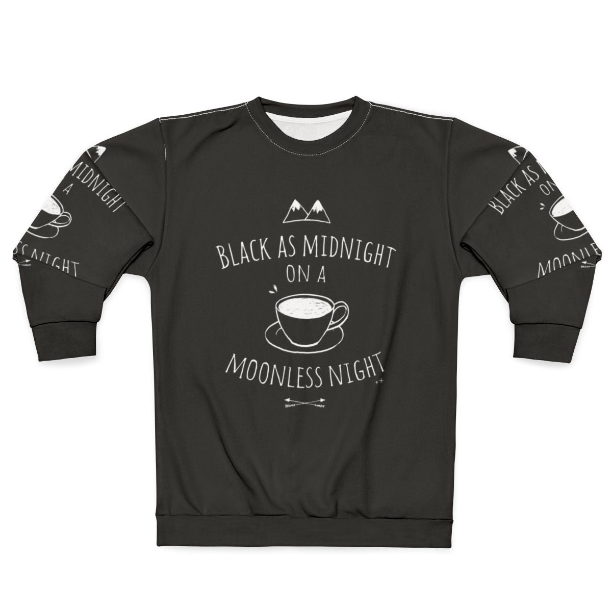 Black sweatshirt with Twin Peaks and Agent Cooper design