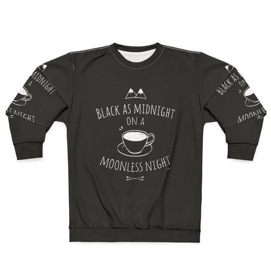 Black sweatshirt with Twin Peaks and Agent Cooper design