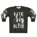 Vintage black sweatshirt with soul music and Amy Winehouse inspired design
