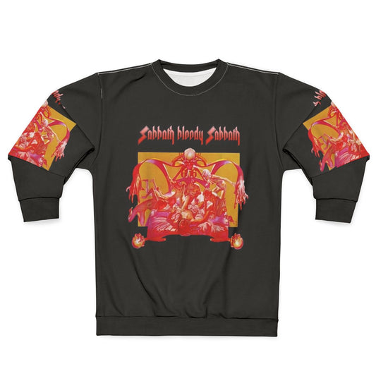 Black Bloody Sweatshirt for Heavy Metal Music Fans
