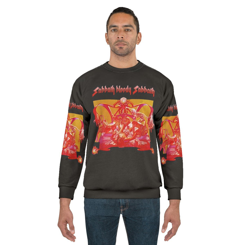 Black Bloody Sweatshirt for Heavy Metal Music Fans