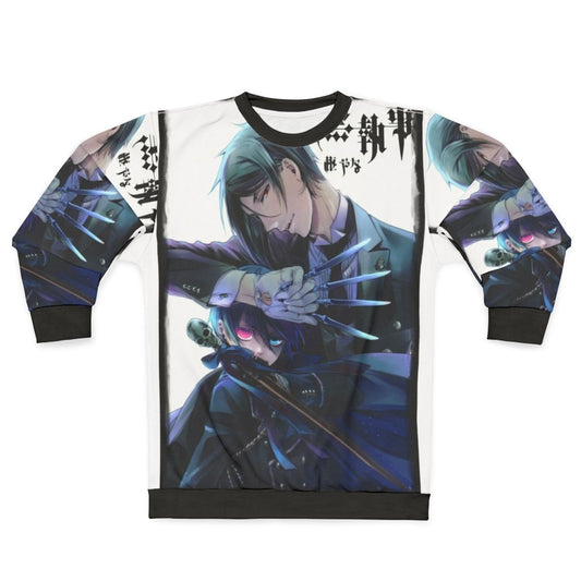 Black Butler anime inspired graphic sweatshirt