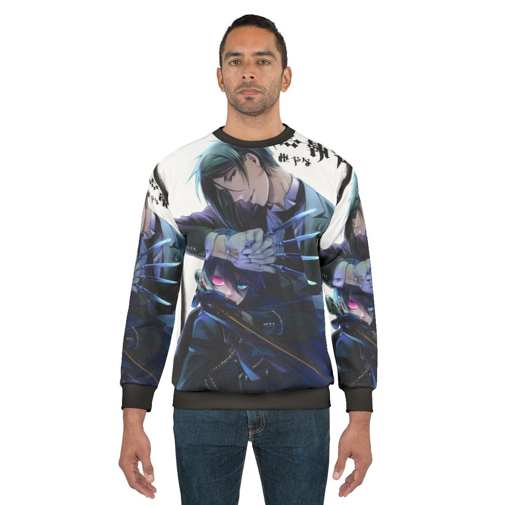 Black Butler anime inspired graphic sweatshirt