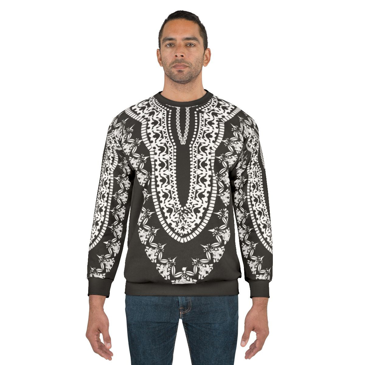 Wakandan Tribal Black Dashiki Sweatshirt