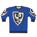 Black Falcon Shield Logo Sweatshirt for Lego Fans and Castle Enthusiasts