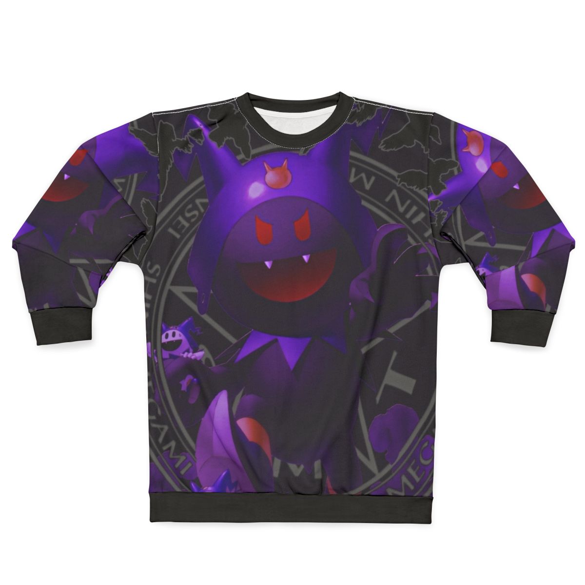 Black Frost Metal Sweatshirt with Persona-inspired Design