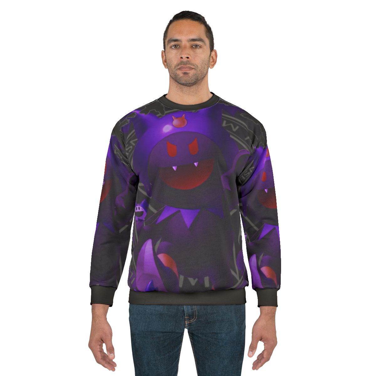 Black Frost Metal Sweatshirt with Persona-inspired Design