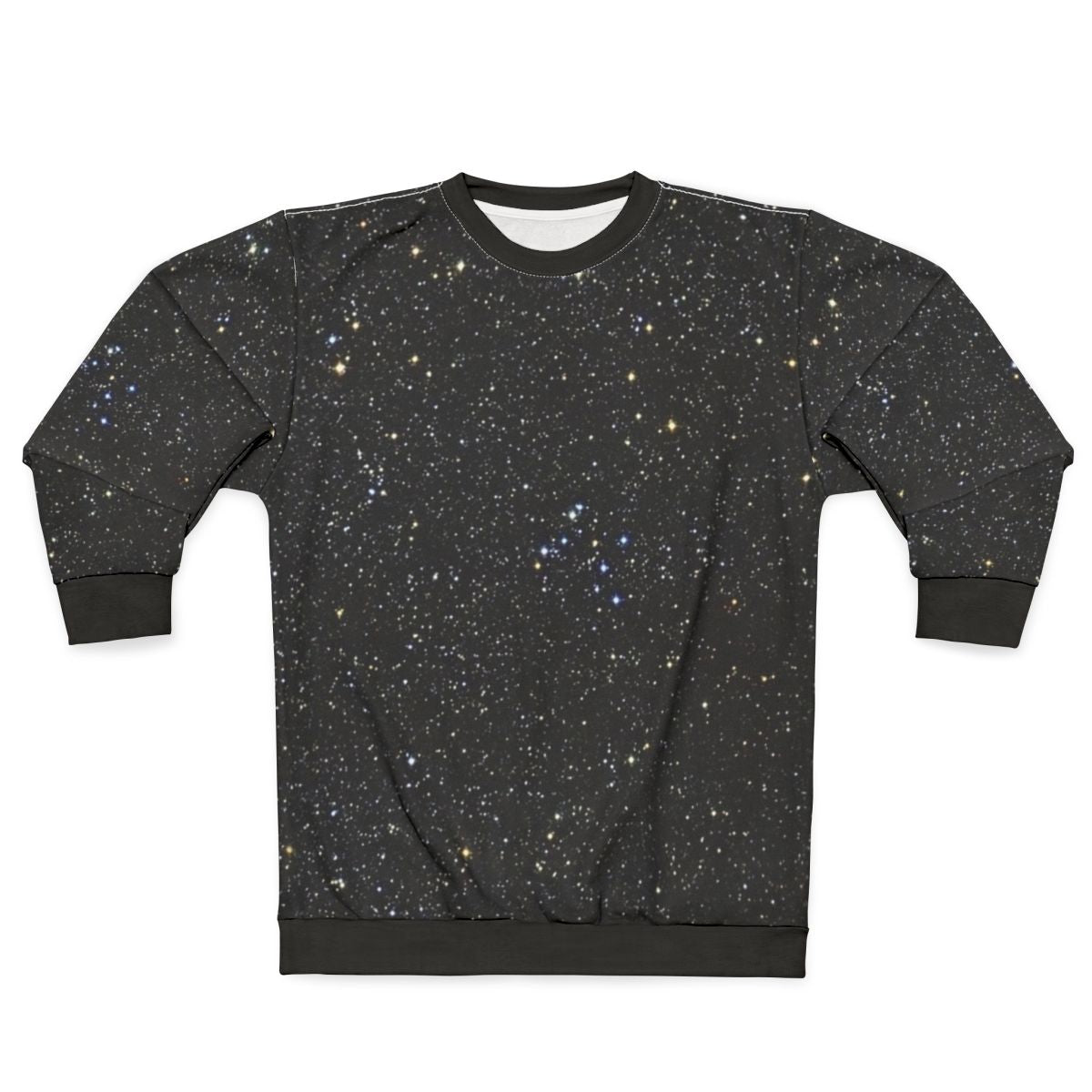 Black glittery sweatshirt with starry night design