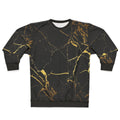 Stylish Black Gold Marble Sweatshirt