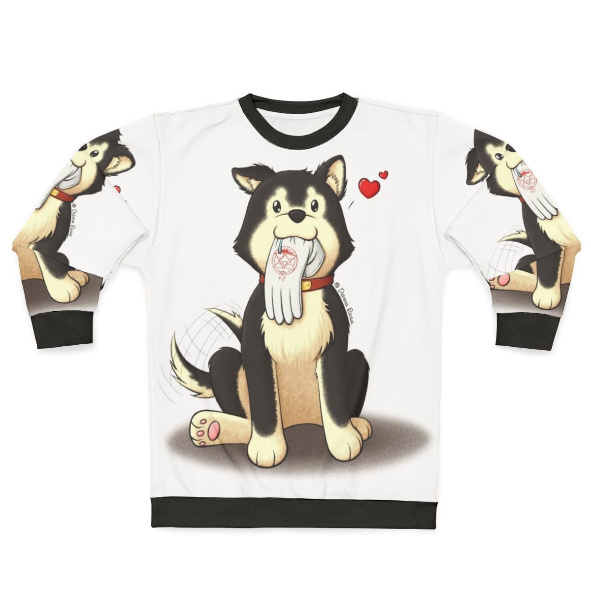 Black Hayate Sweatshirt for Fullmetal Alchemist Fans