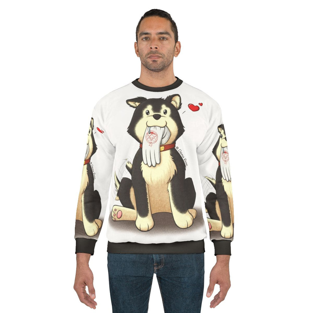 Black Hayate Sweatshirt for Fullmetal Alchemist Fans