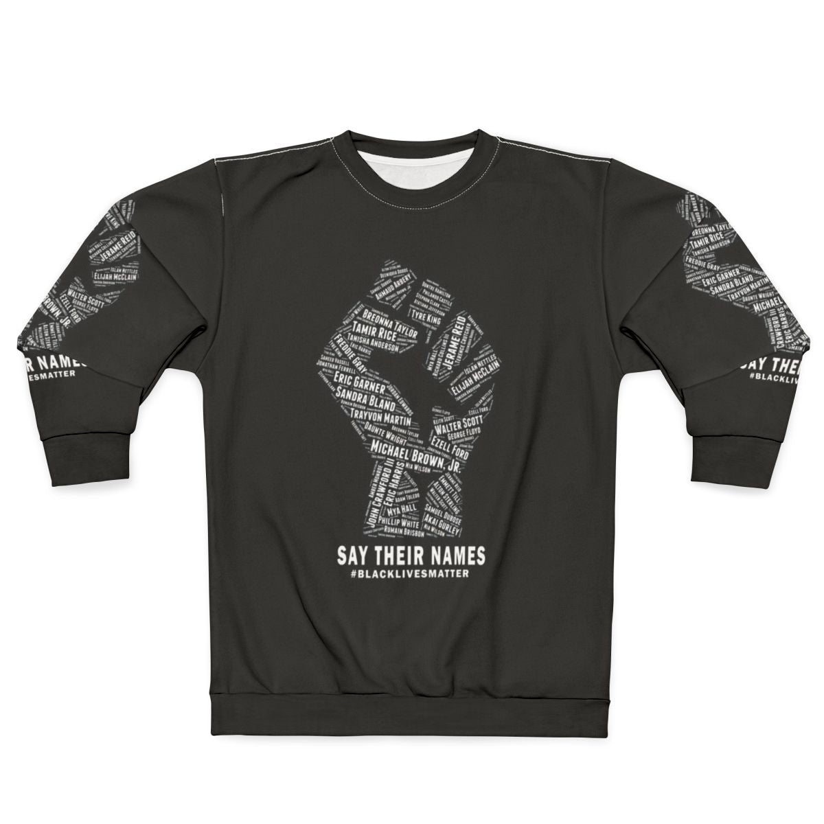 Black Lives Matter Sweatshirt with Powerful Justice and Equality Message