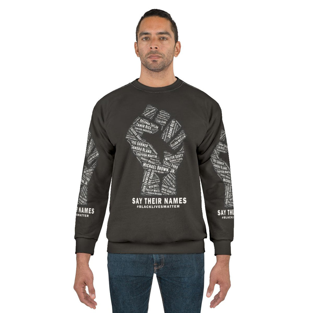 Black Lives Matter Sweatshirt with Powerful Justice and Equality Message