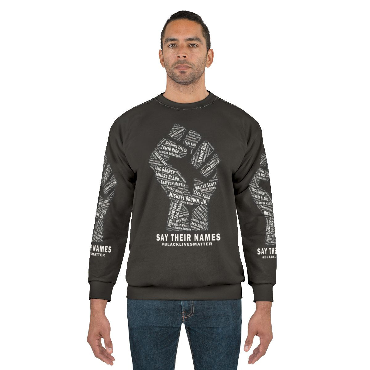 Black Lives Matter Sweatshirt with Powerful Justice and Equality Message