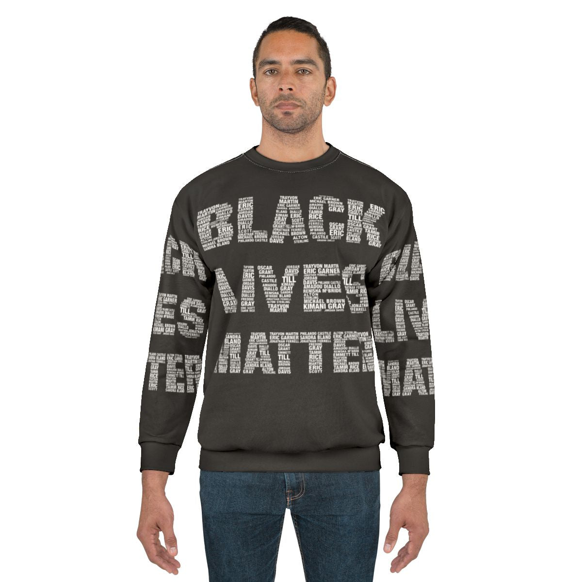 Black Lives Matter Sweatshirt with Protest Slogans