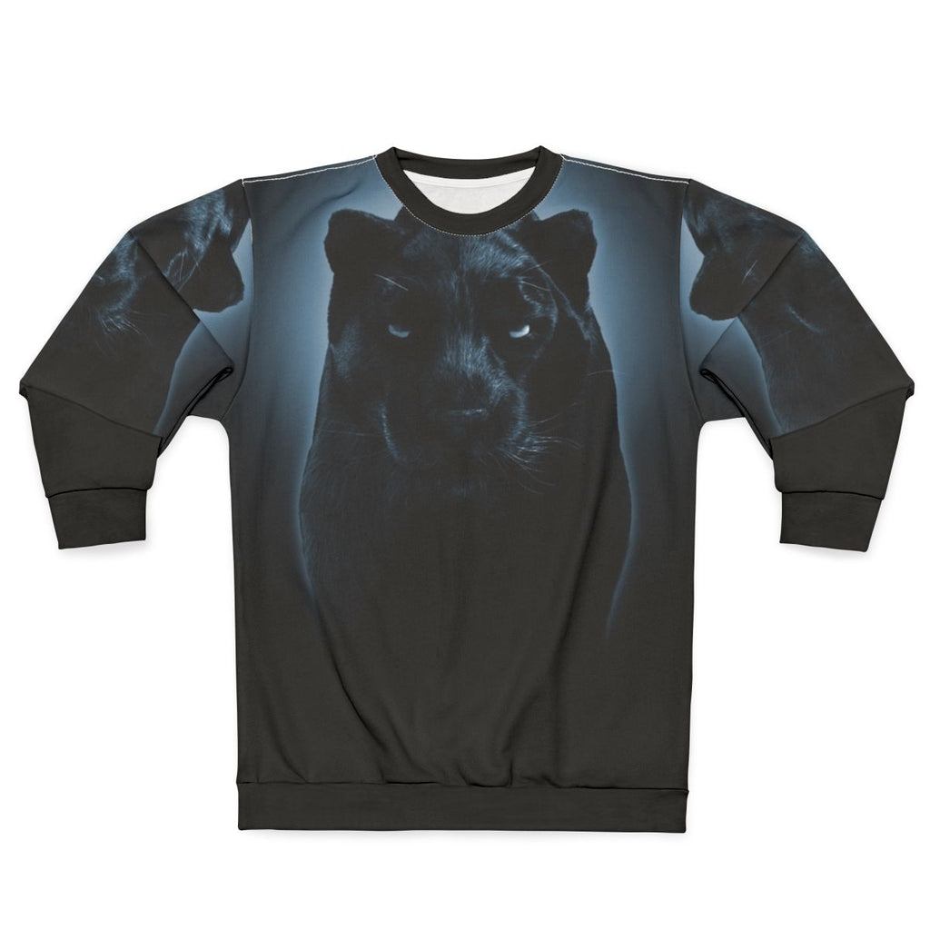 Black Panther Sweatshirt - Superhero Apparel for Wildlife Conservation