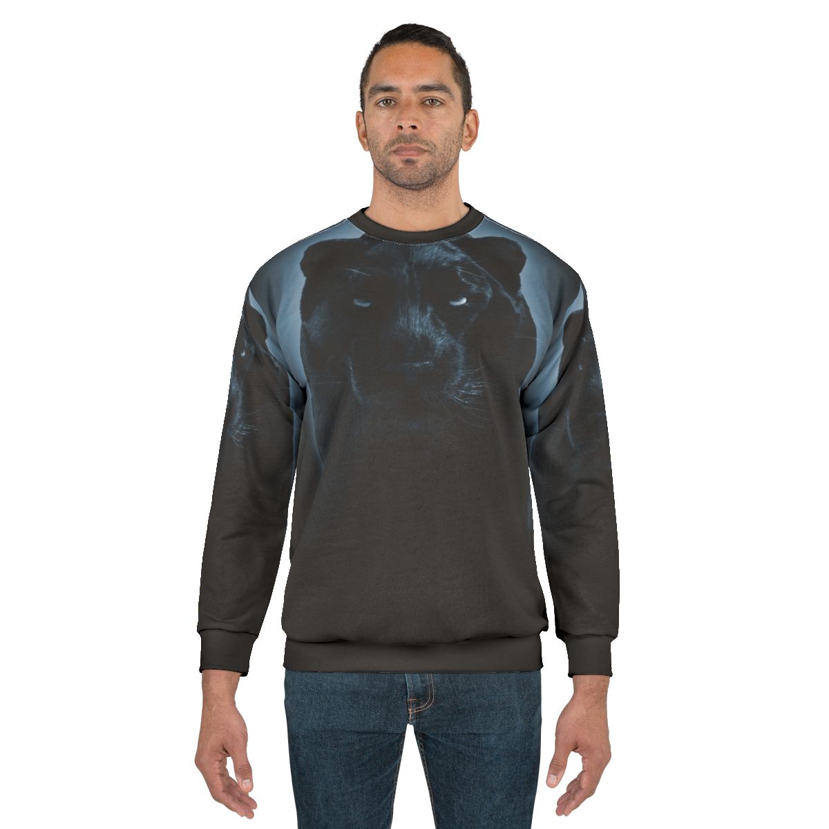 Black Panther Sweatshirt - Superhero Apparel for Wildlife Conservation