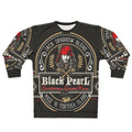 Black rum sweatshirt with pirate graphics