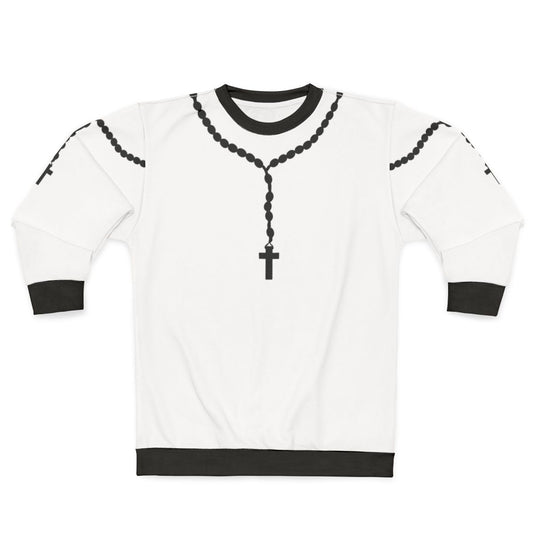 Black rosary beads sweatshirt