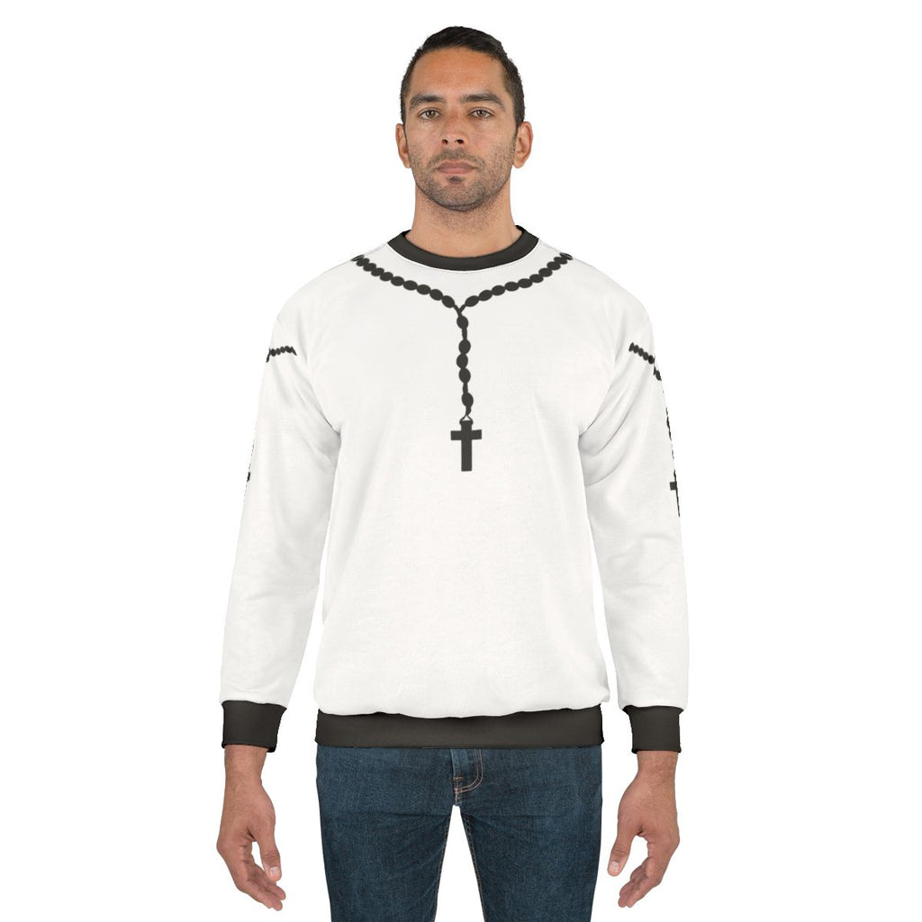 Black rosary beads sweatshirt